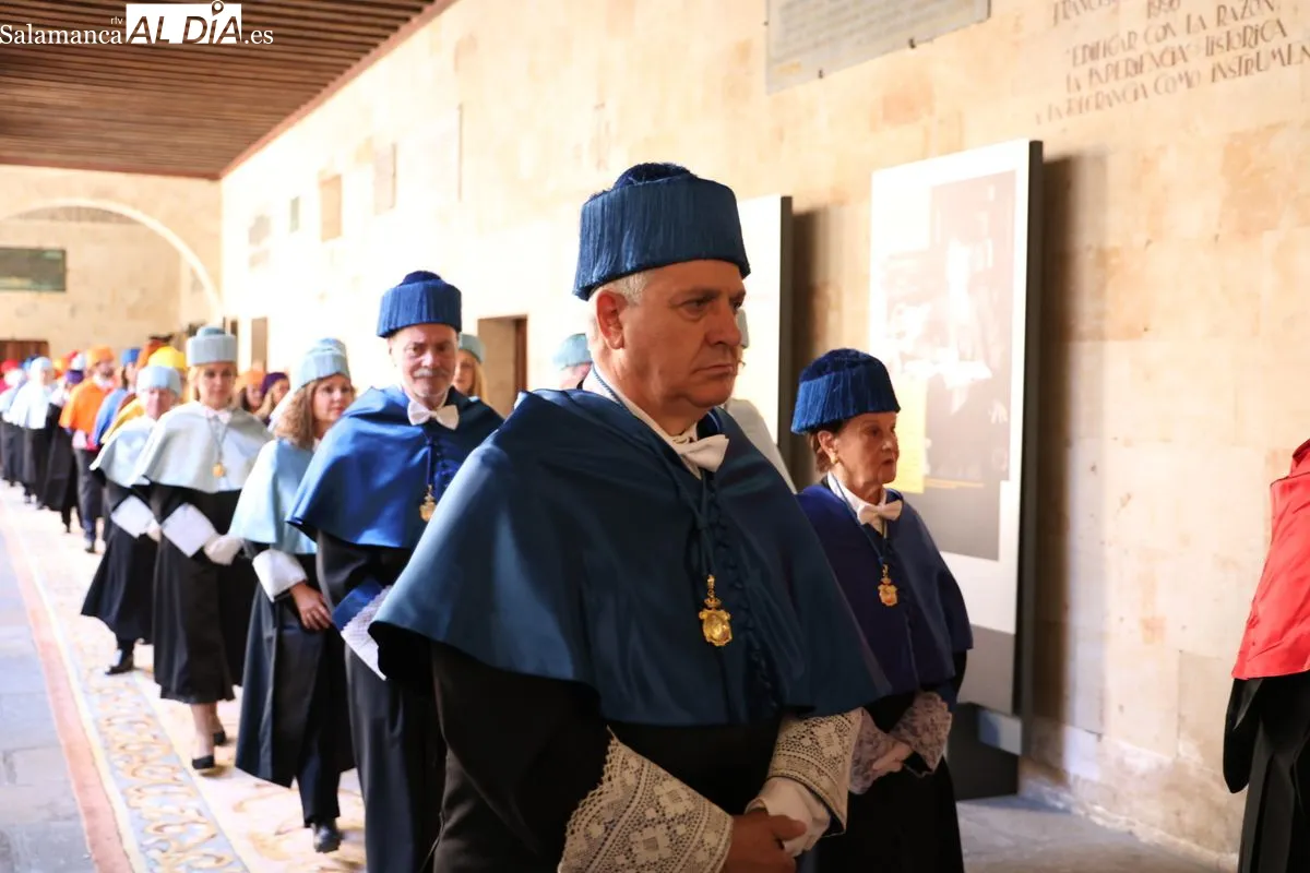 Antonio Huertas, investido doctor 'honoris causa' por la Universidad de Salamanca. Foto de David Sañudo