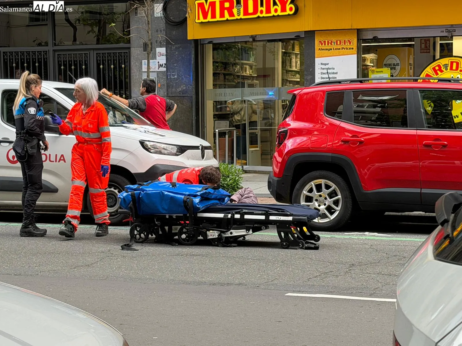 Mujer de 50 años herida tras ser atropellada en Salamanca