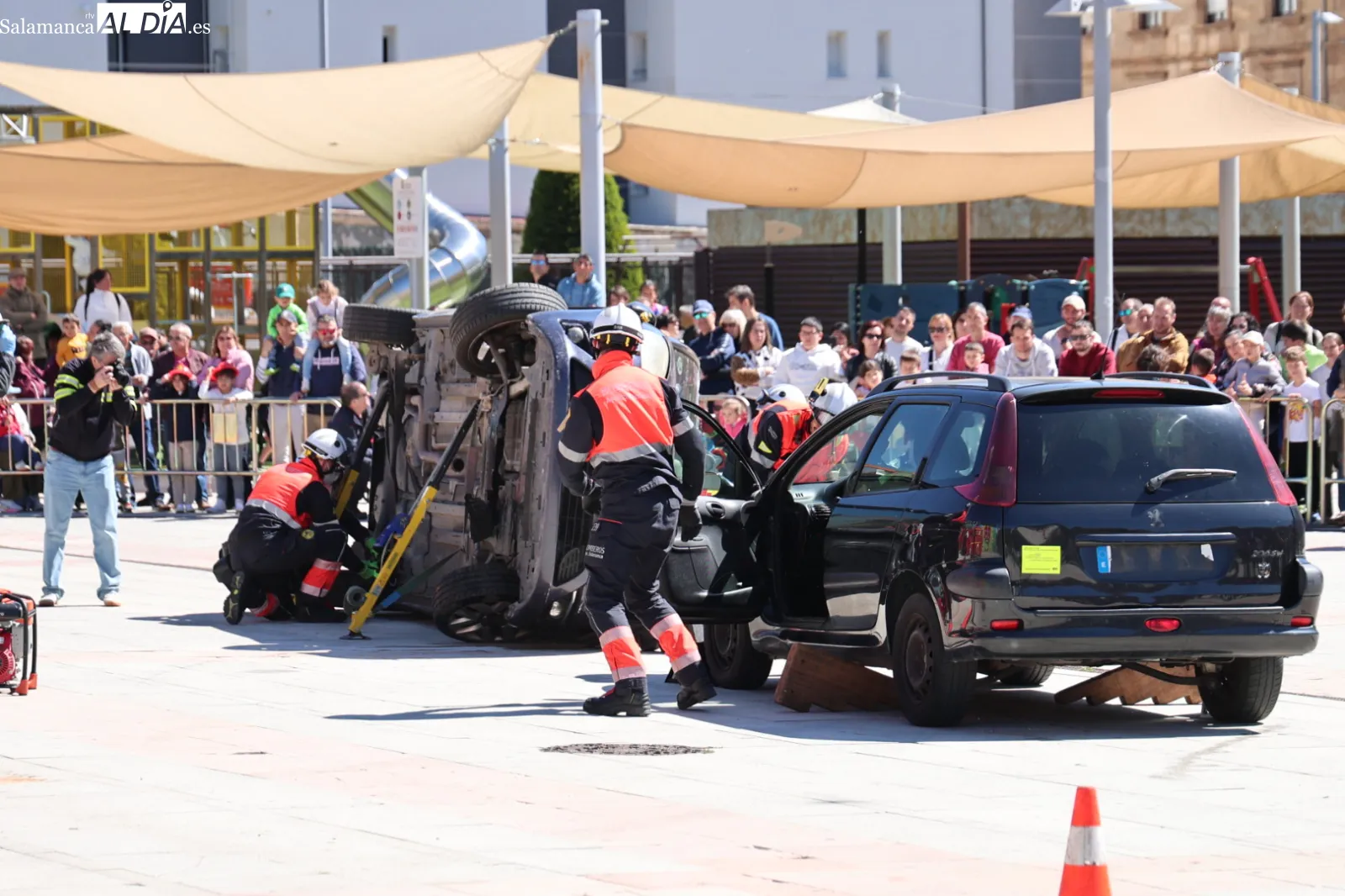 Simulacro de accidente de tráfico en Salamanca: cómo actuar
