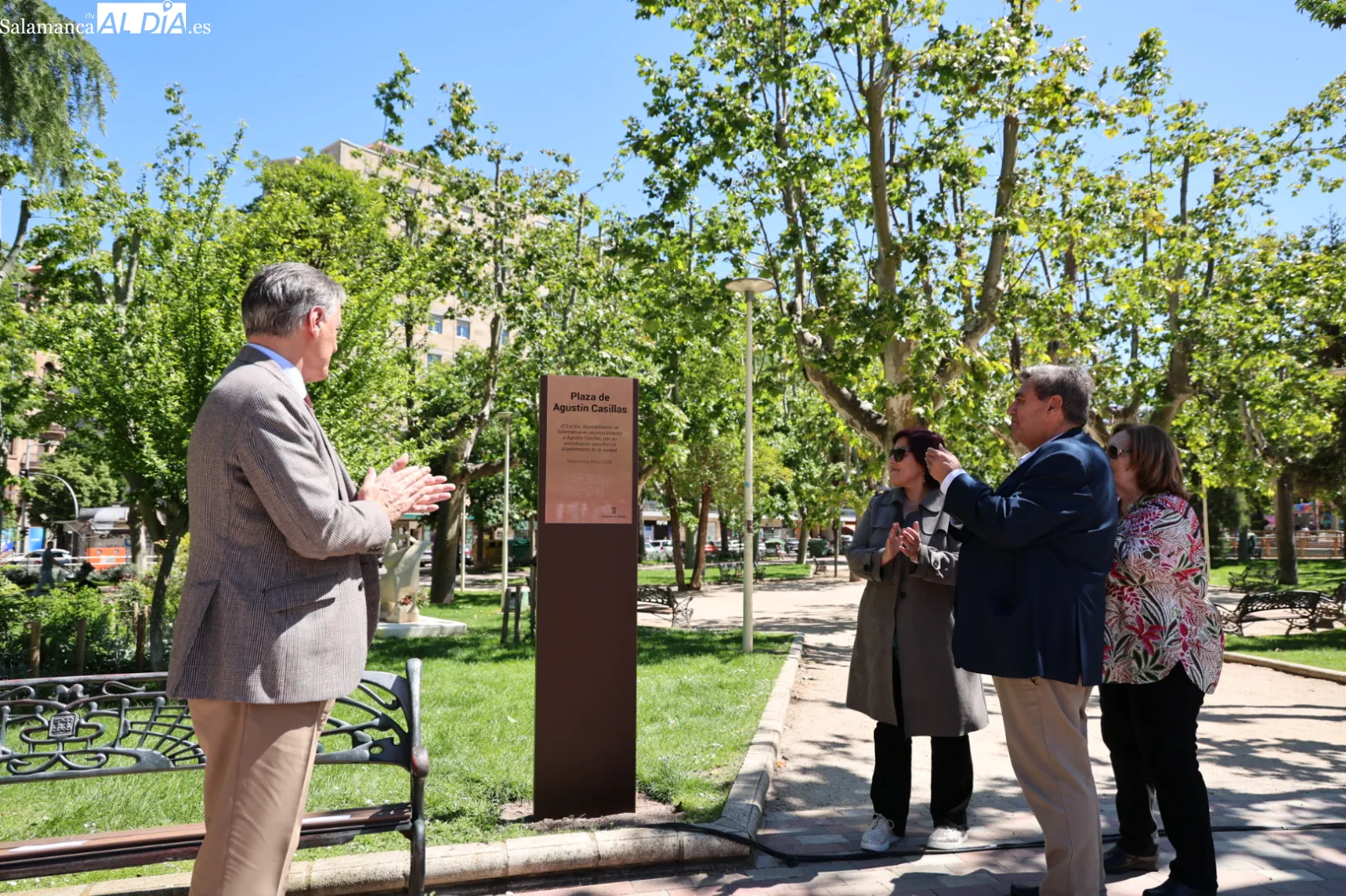 Salamanca rinde homenaje al escultor Agustín Casillas
