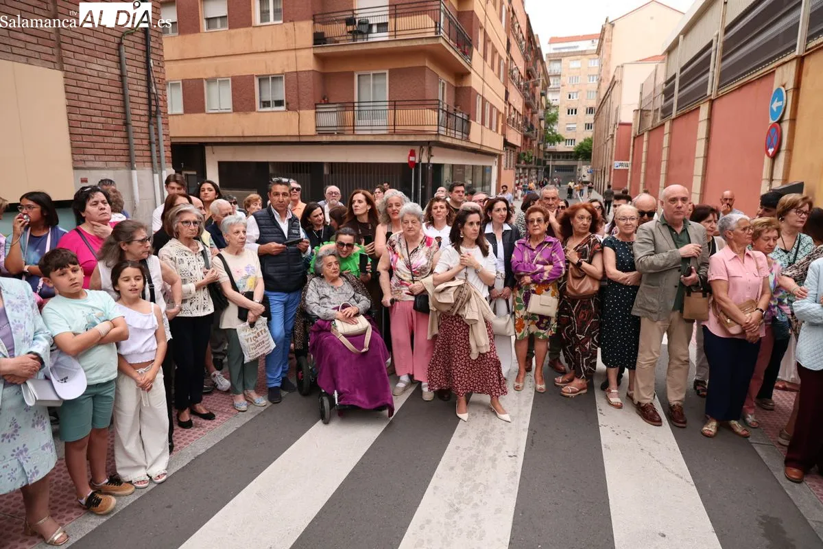 Procesión por la festividad de María Auxiliadora en Salamanca. Fotos: David Sañudo