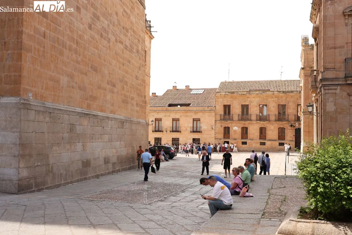 Ambiente en el centro de Salamanca este domingo. Fotos: David Sañudo