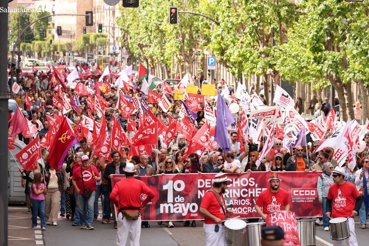 FOTOS | El 1 de Mayo clama en Salamanca ante el drama del trabajador pobre