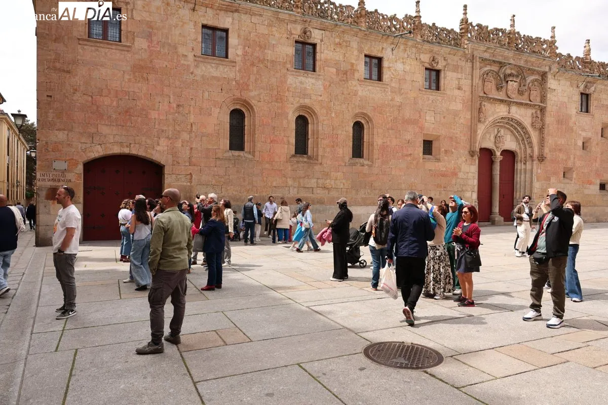 Ambiente en el centro de Salamanca este viernes, 1 de Mayo. Fotos: David Sañudo
