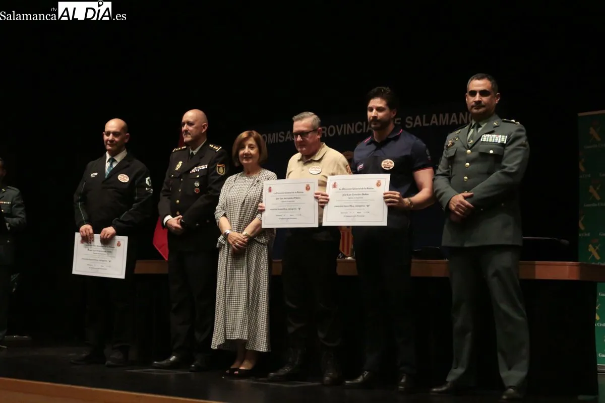 Salamanca celebra el Día de la Seguridad Privada con la entrega de 20 menciones honoríficas. Foto Emily Rivas