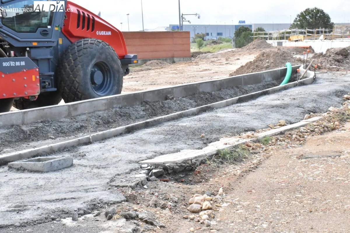 Así se encuentran las obras del puente en el Zurguén | FOTOS: V. Martins 