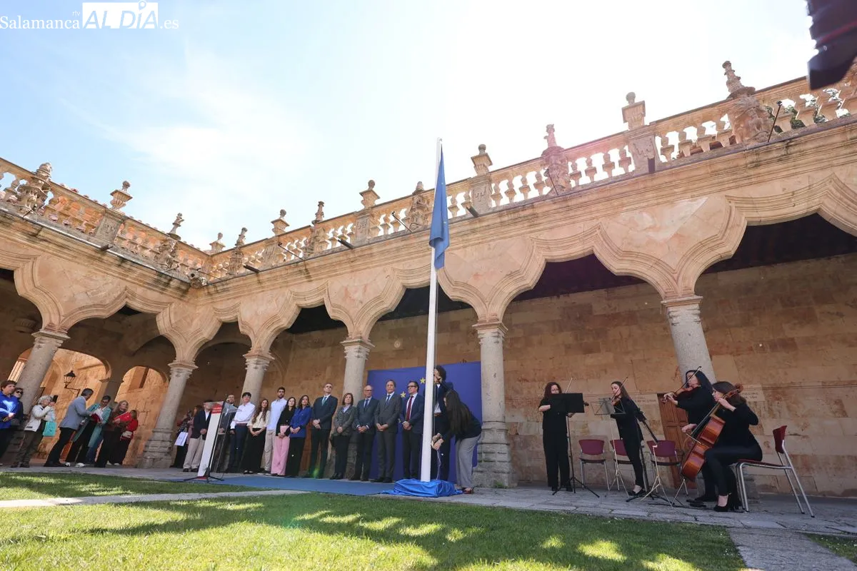 La USAL reivindica el legado de la Escuela de Salamanca durante la celebración del Día de Europa