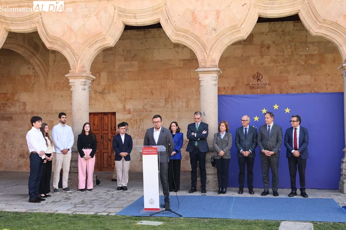 La USAL reivindica el legado de la Escuela de Salamanca durante la celebración del Día de Europa