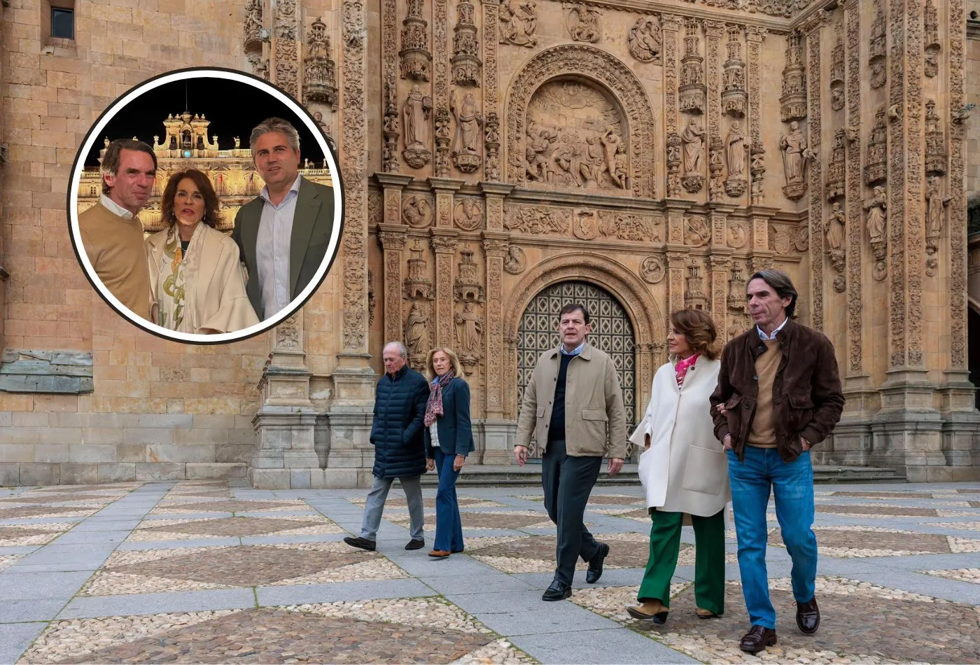 Visita de José María Aznar a Salamanca con Mañueco