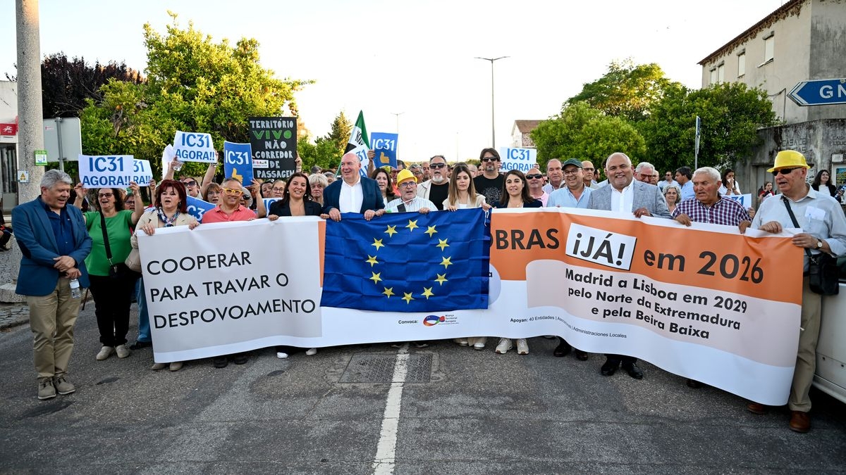 Beira Baixa y Extremadura se manifiestan para exigir un tramo de autovía que una Lisboa y Madrid antes de 2029