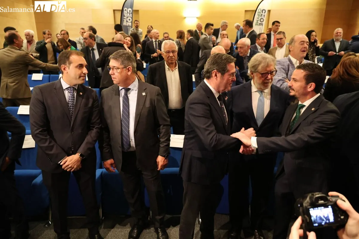 Acto de reunificación de las organizaciones empresariales de Salamanca. Foto de David Sañudo