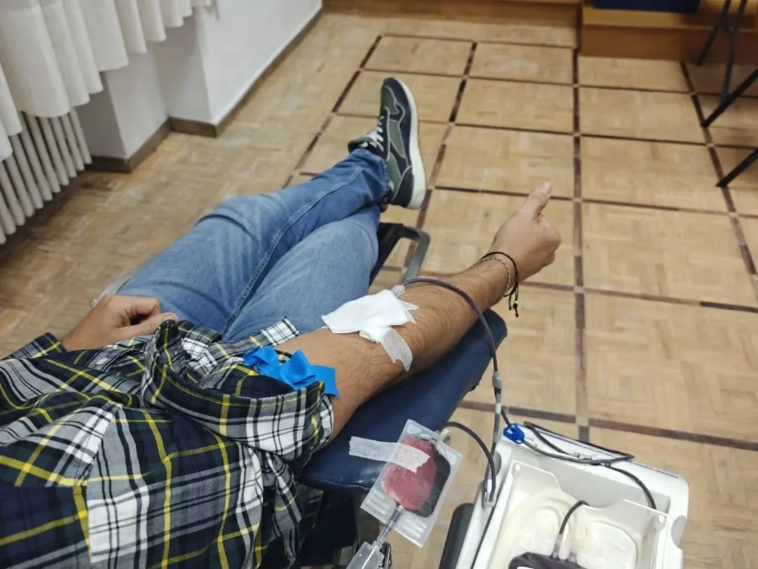 Donación de sangre en el Colegio Calasanz de Salamanca