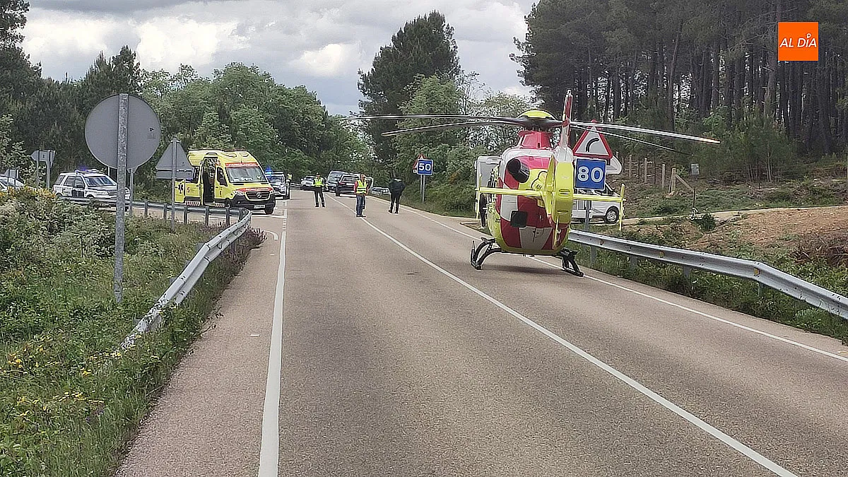 Motorista herido tras chocar con un turismo en El Payo