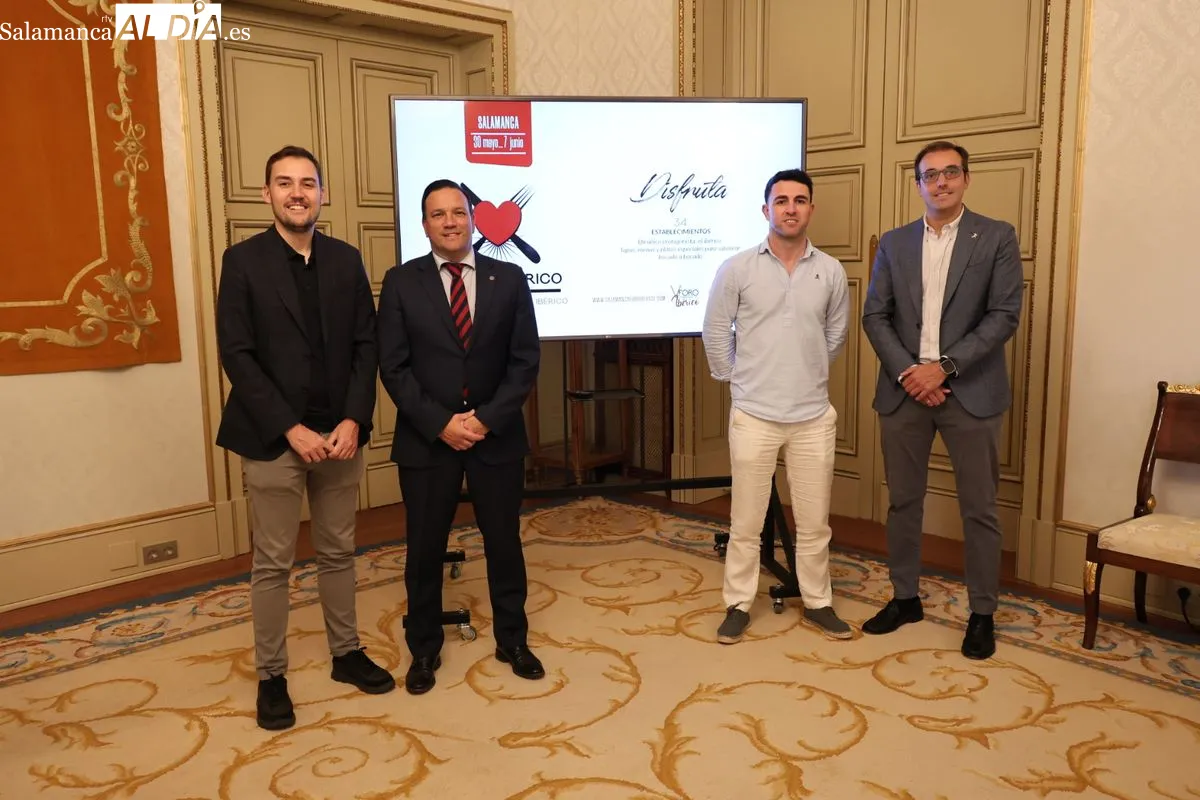 Presentación en el Ayuntamiento de Salamanca de la  ruta Gastroibérico. Foto de David Sañudo