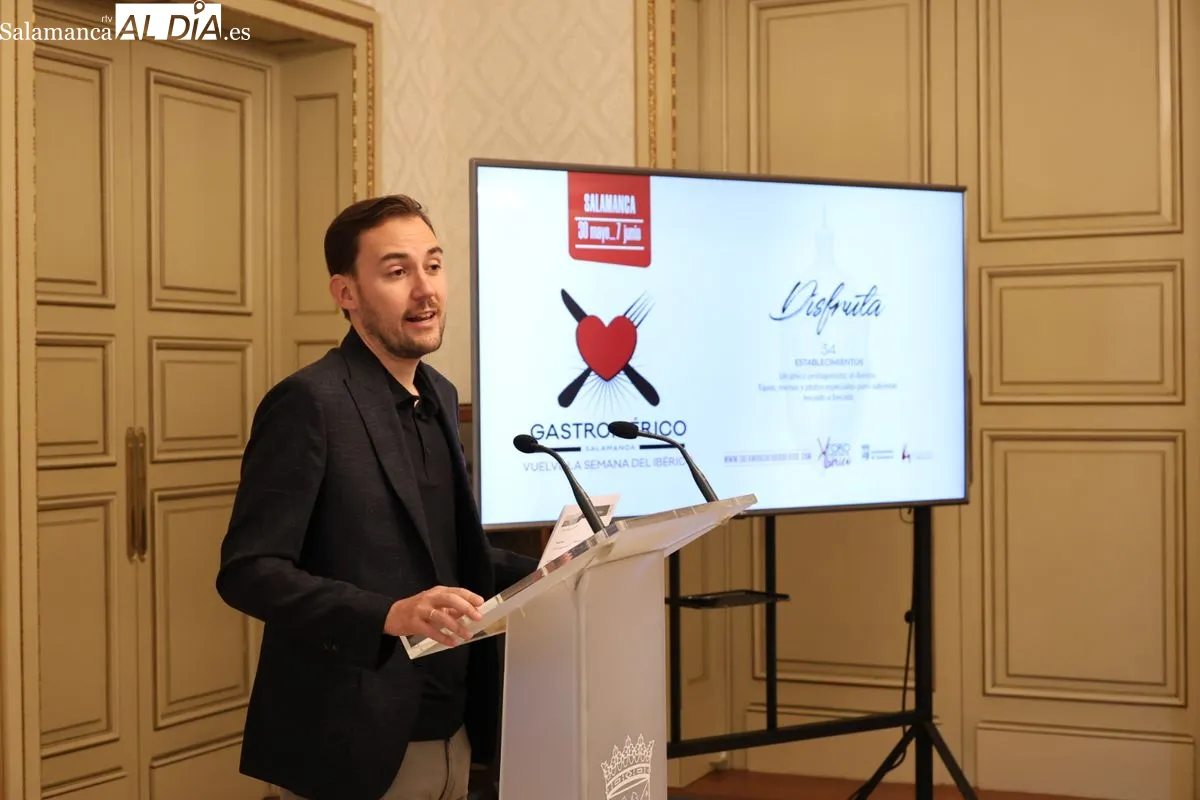 Presentación en el Ayuntamiento de Salamanca de la  ruta Gastroibérico. Foto de David Sañudo