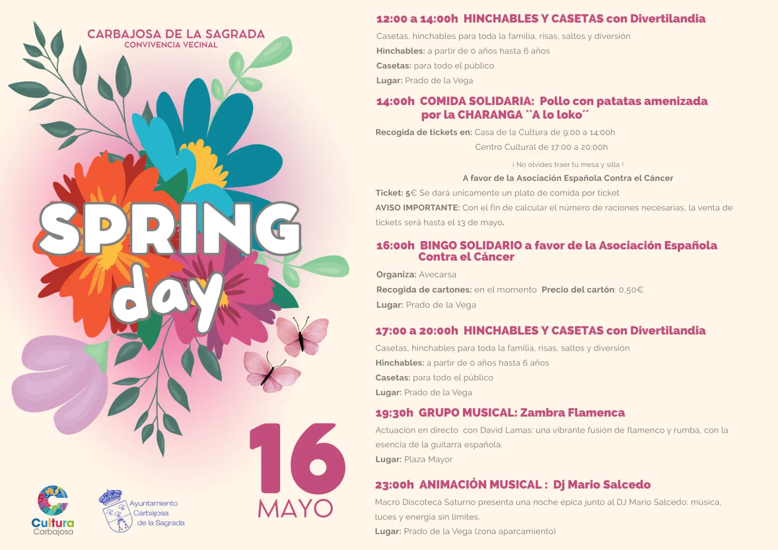Spring Day en Carbajosa de la Sagrada: fecha y actividades