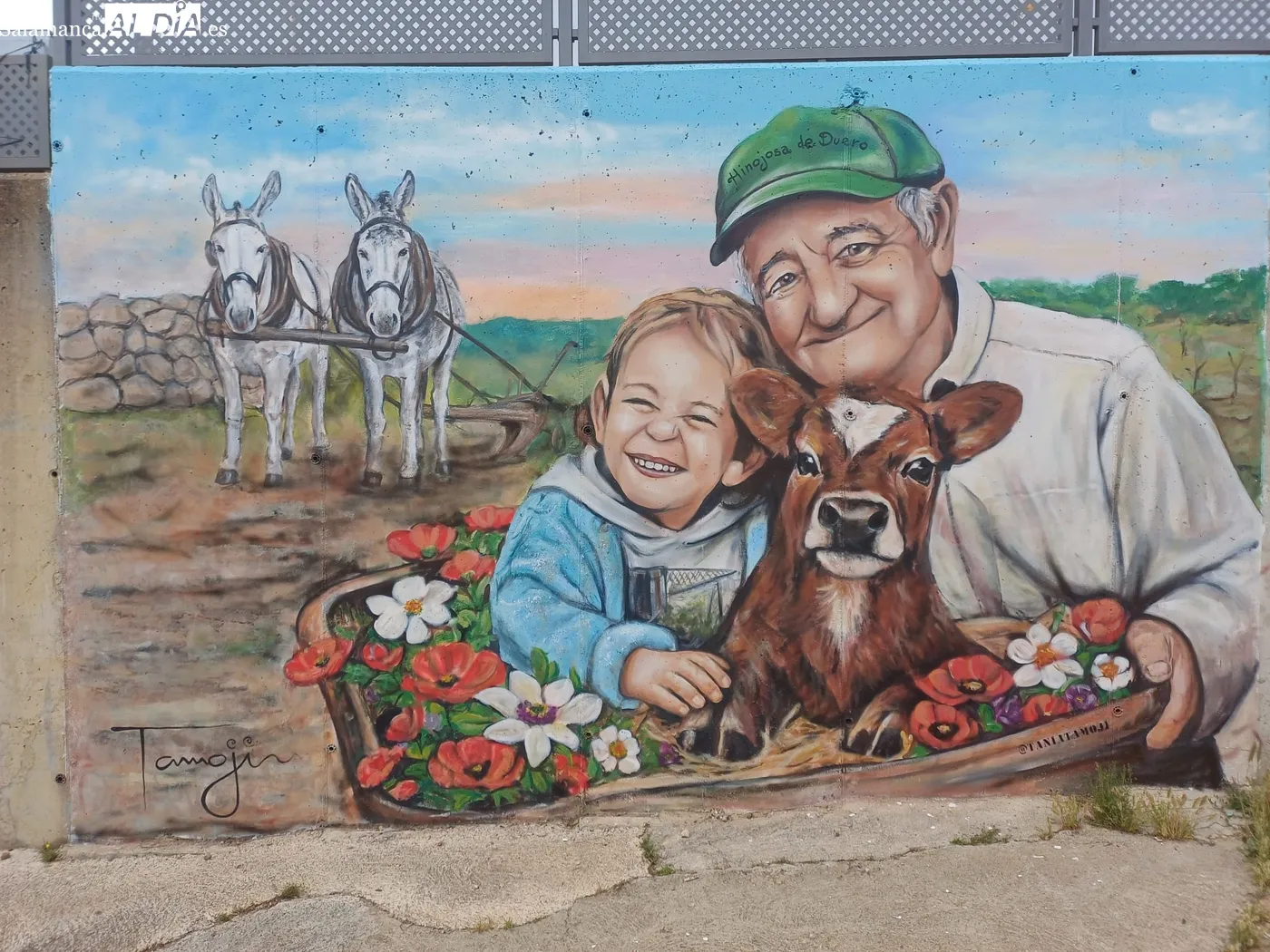 Mural ganador de Tania Moya Jiménez, III Certamen de Murales de Hinojosa