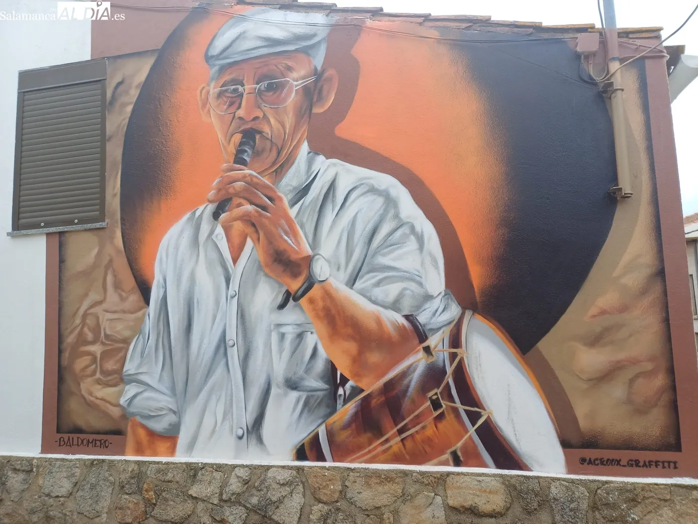 Alejandro Cruces del Puerto, segundo premiado, III Certamen de Murales de Hinojosa