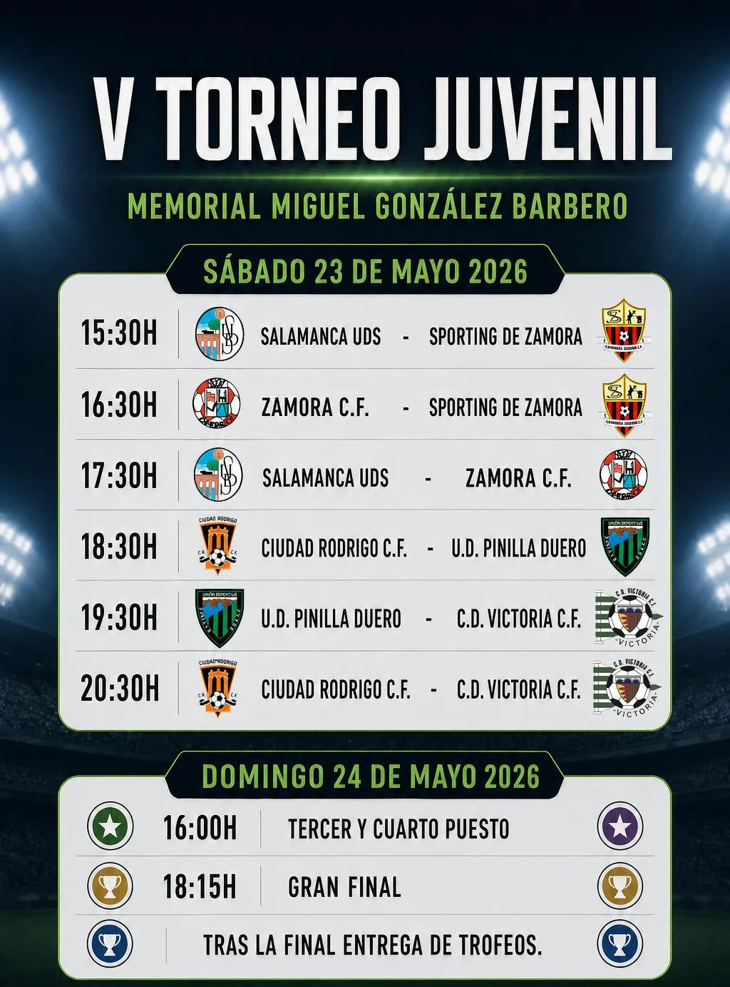 Foto 6 - Ciudad Rodrigo celebrar&aacute; el V Torneo Juvenil &ldquo;Miguel Gonz&aacute;lez Barbero&rdquo; con homenaje al hist&oacute;rico delegado mirobrigense