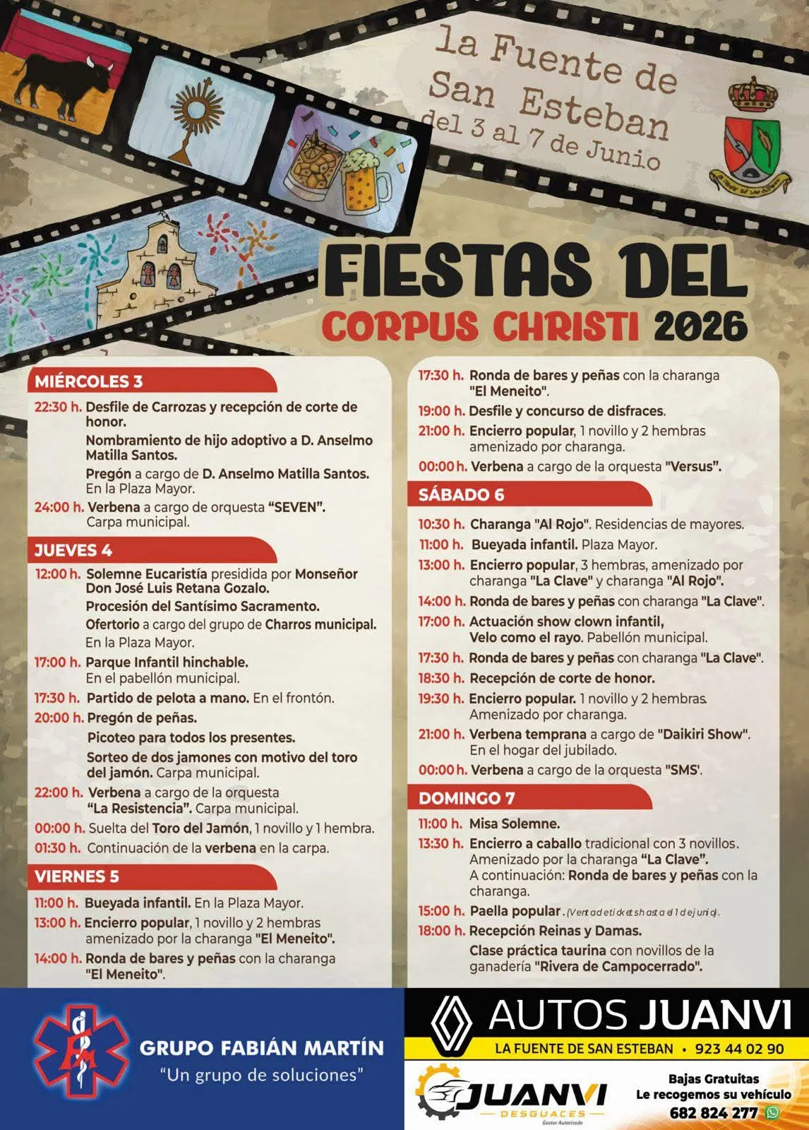 Foto 4 - Sancti-Sp&iacute;ritus y La Fuente de San Esteban se preparan para vivir unas fiestas del Corpus repletas de ambiente