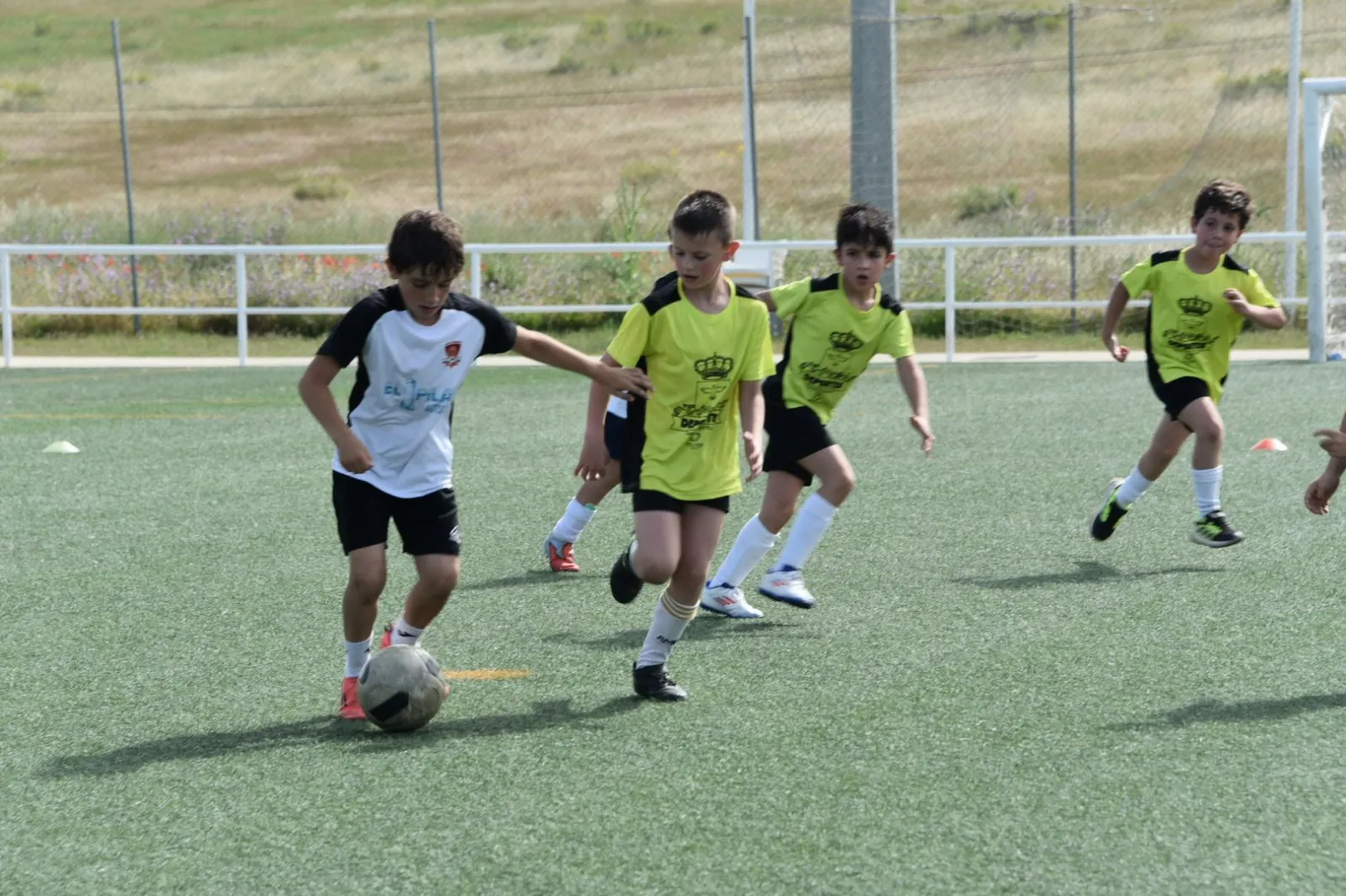 Los pequeños de la cantera el Ciudad Rodrigo Club de Fútbol
