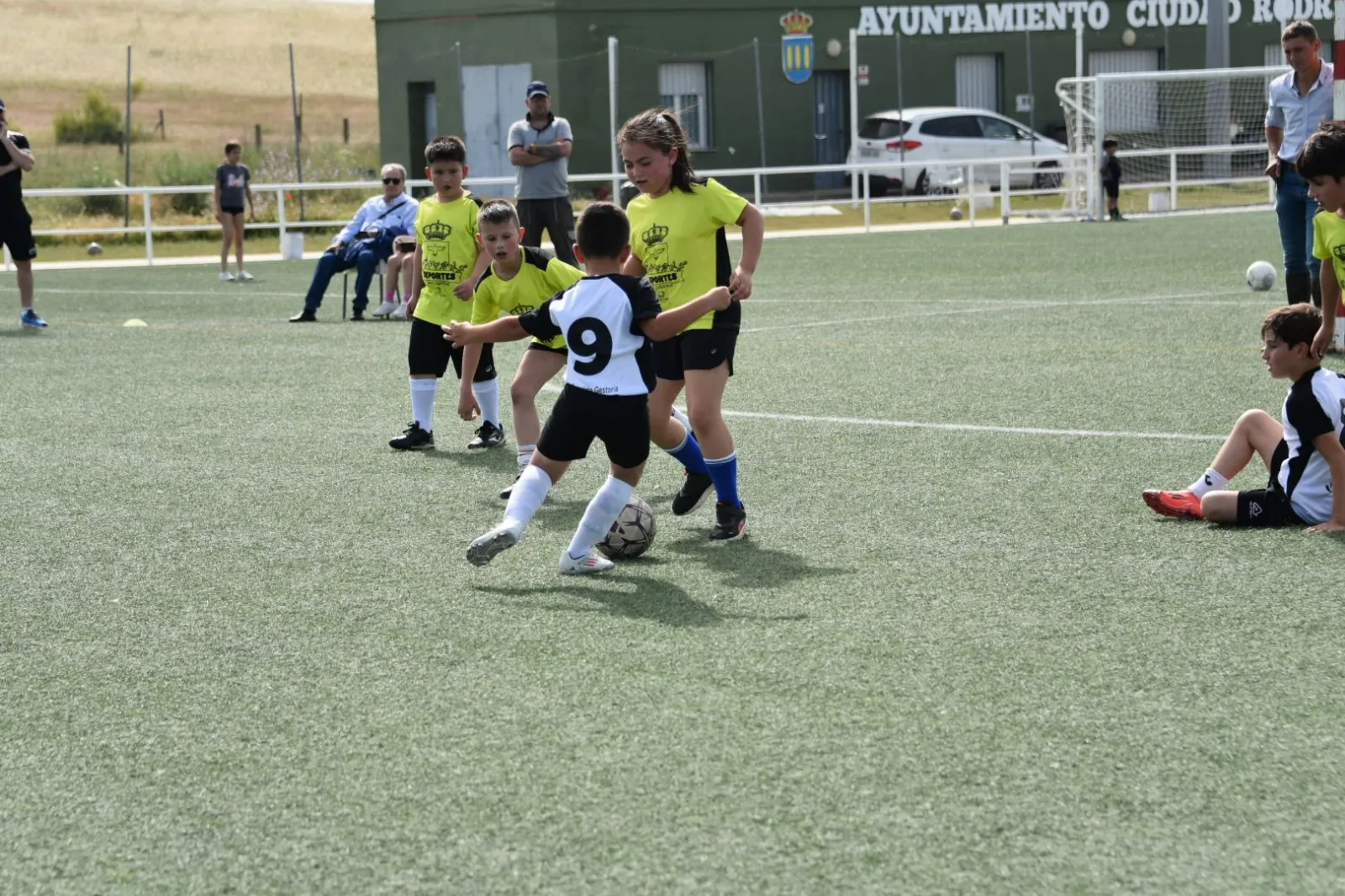 Los pequeños de la cantera el Ciudad Rodrigo Club de Fútbol