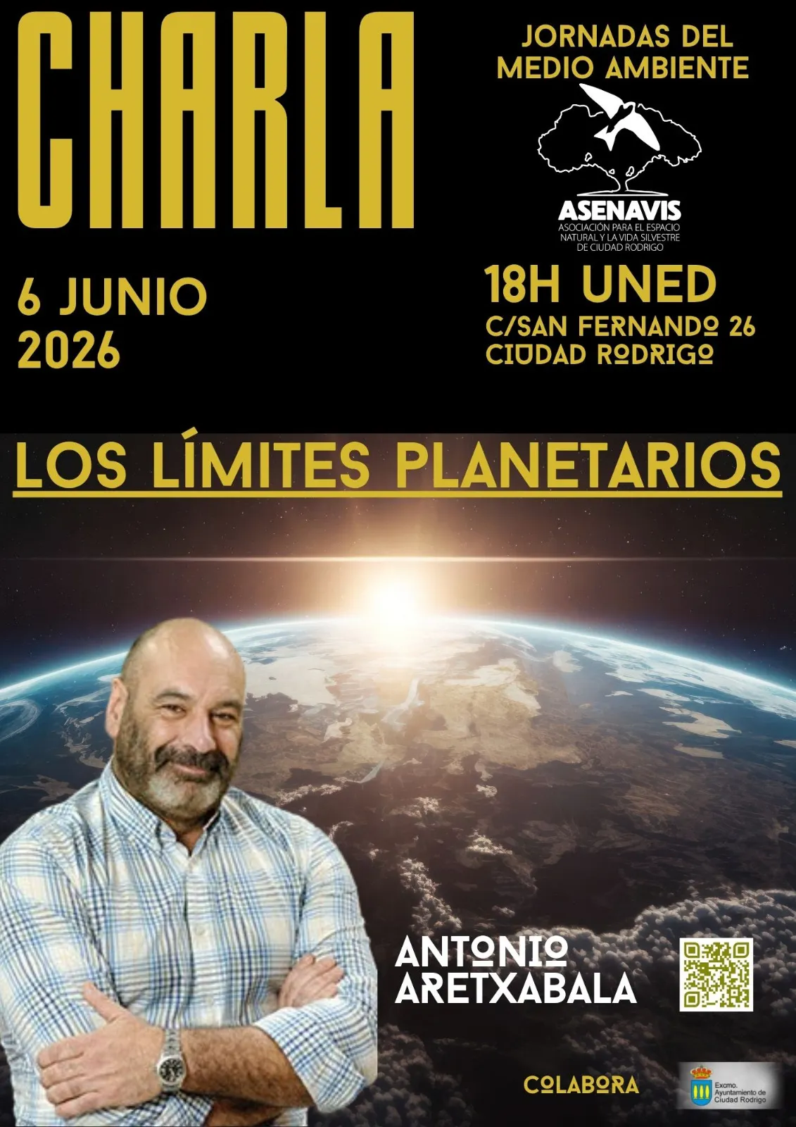 Antonio Aretxabala protagonizará las V Jornadas del Medio Ambiente de ASENAVIS en Ciudad Rodrigo 