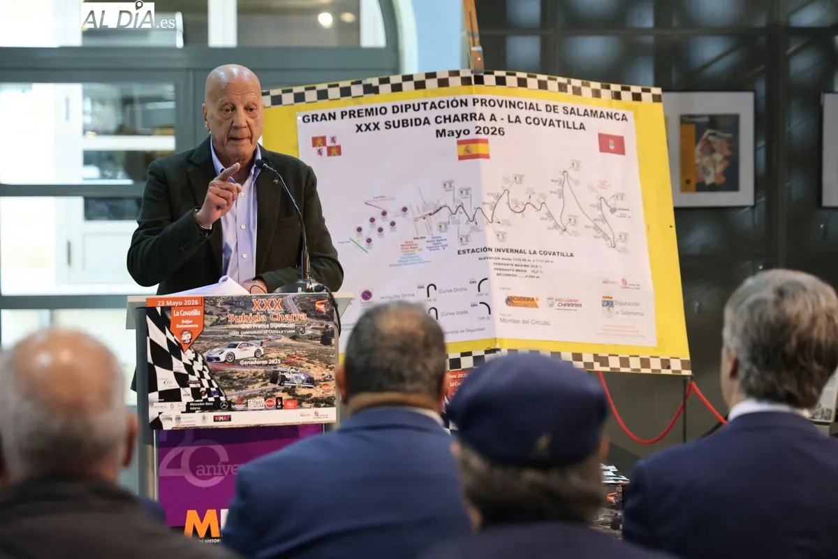 Presentación de la XXX Subida Charra en el Museo de Automoción de Salamanca. Foto de David Sañudo