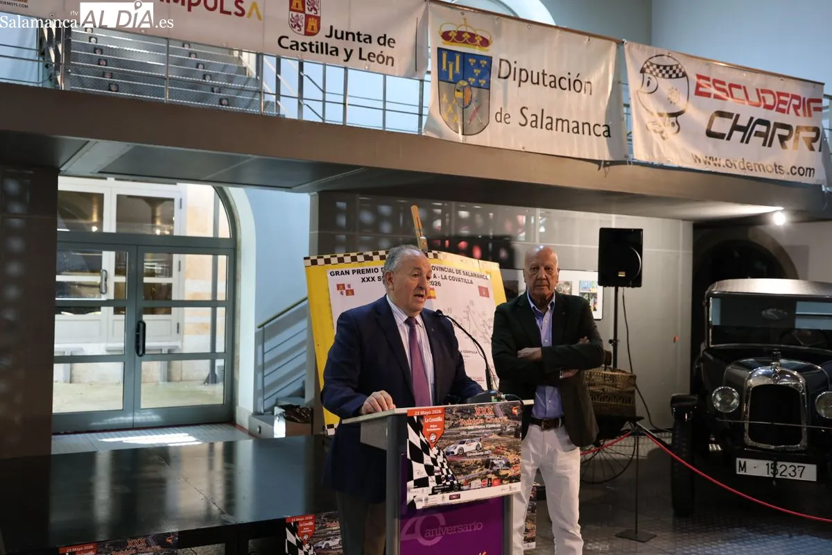Presentación de la XXX Subida Charra en el Museo de Automoción de Salamanca. Foto de David Sañudo