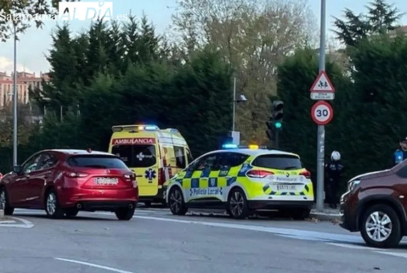 Accidente en Salamanca: mujer herida en choque múltiple