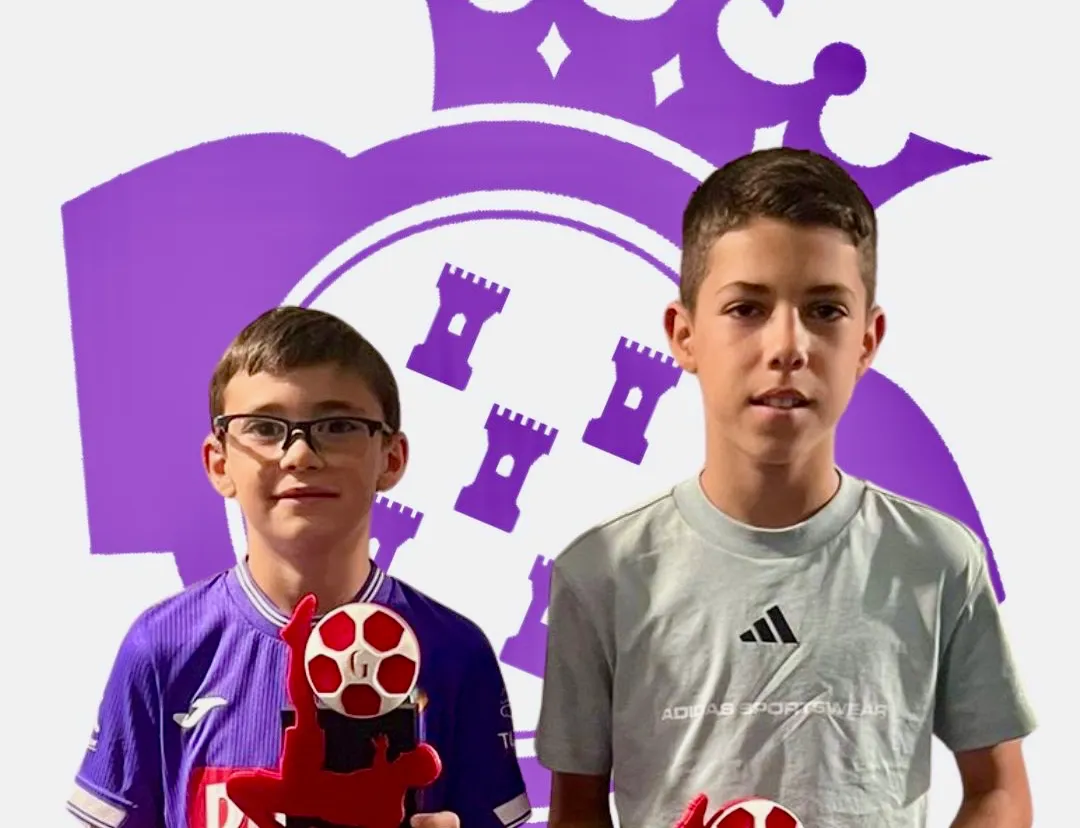 La Federación de Fútbol de Castilla y León reconoce a Lucas David y Oliver en una temporada brillante del CD Peñaranda