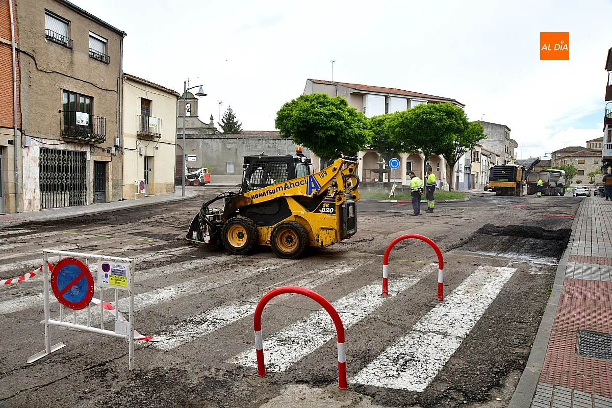 Llega el asfaltado de calles al barrio de San Cristóbal en ciudad rodrigo