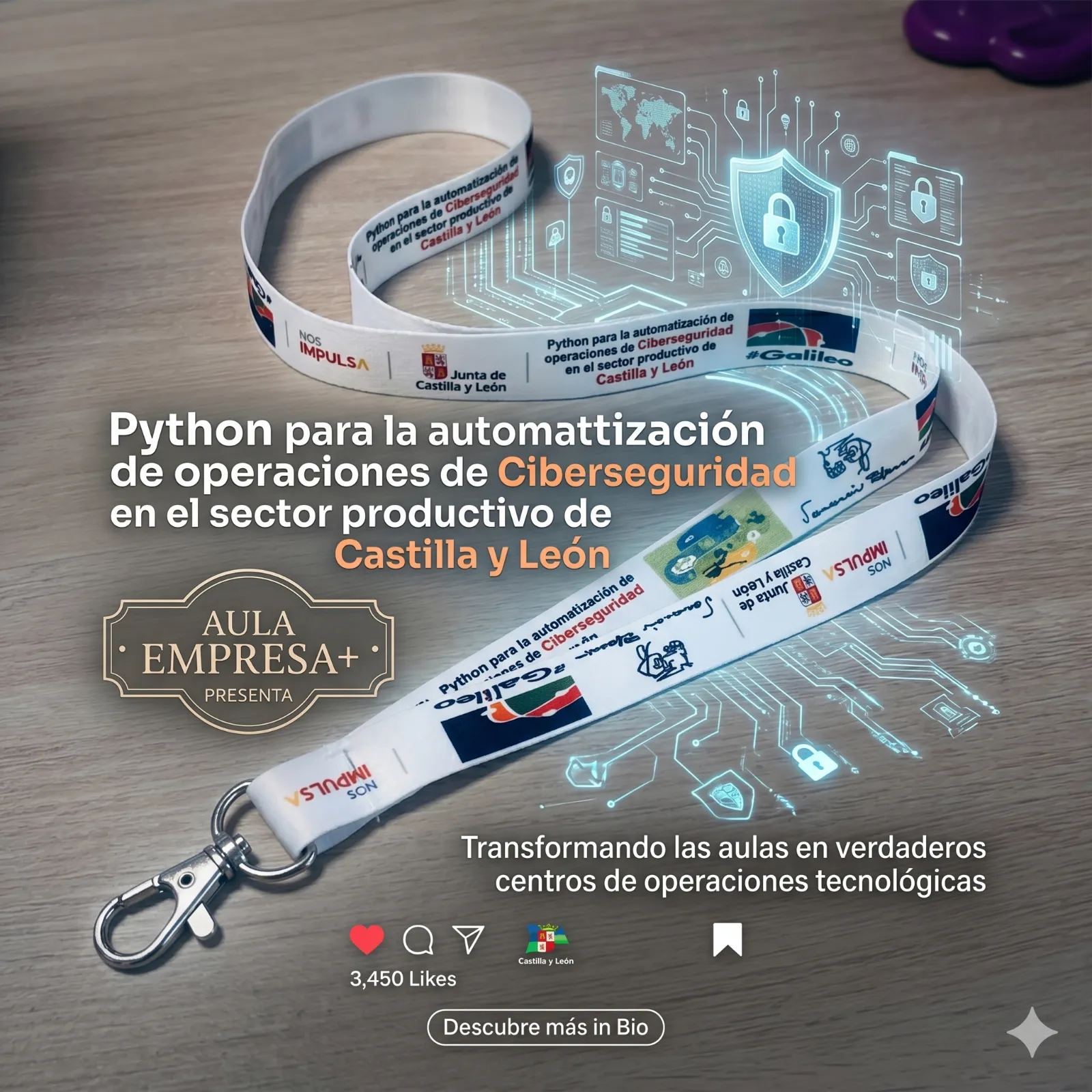 Foto 4 - Forjando el escudo digital de Castilla y Le&oacute;n: El proyecto Aula Empresa+ que une Python y Ciberseguridad en Salamanca
