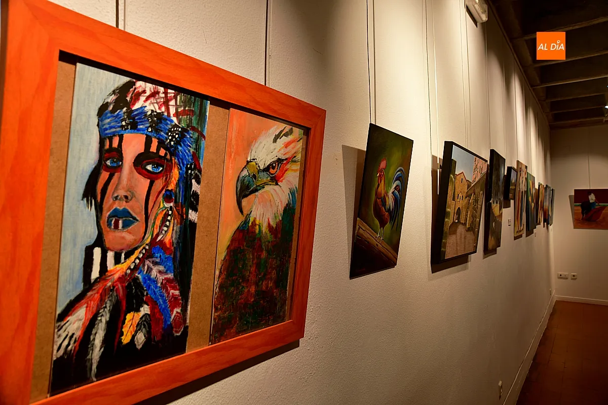 Inauguración de la exposición de pintura de alumnos del taller municipal