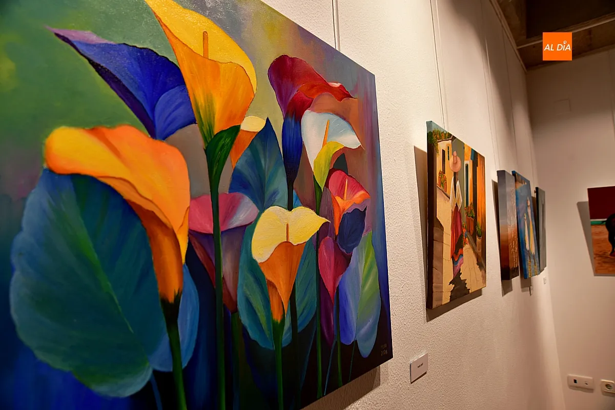 Inauguración de la exposición de pintura de alumnos del taller municipal
