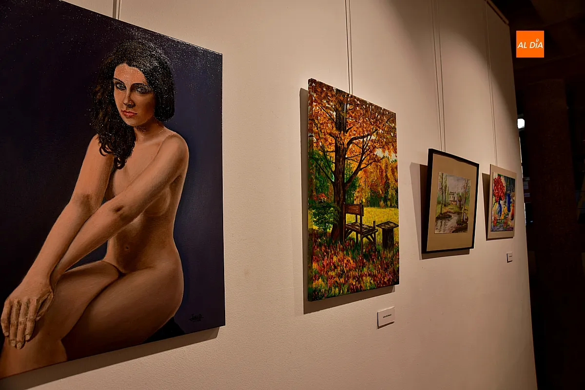 Inauguración de la exposición de pintura de alumnos del taller municipal