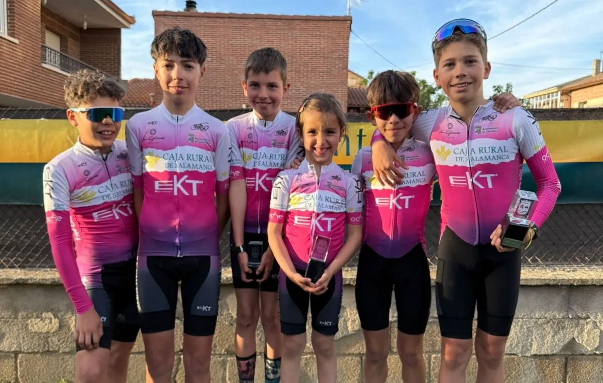 Dos victorias del Caja Rural de Salamanca-EKT en Tabanera del Monte