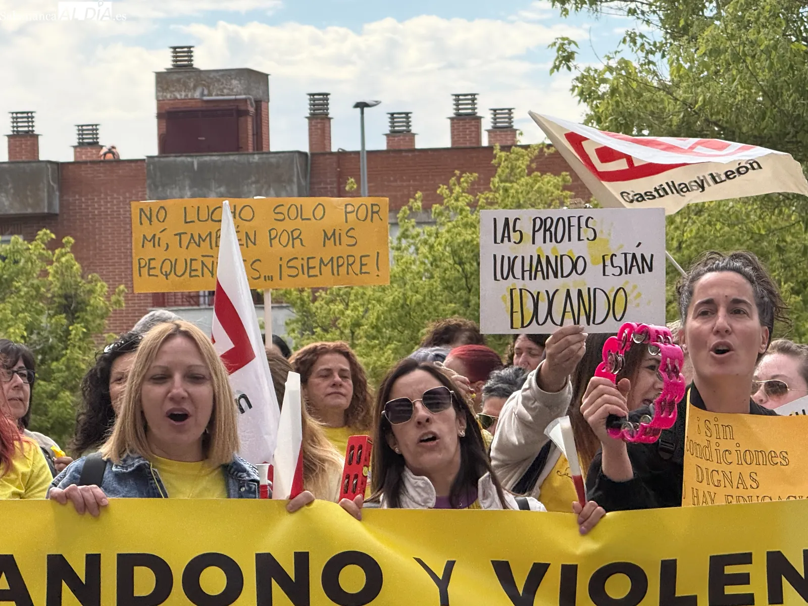 Los profesionales de Educación Infantil de 0 a 3 años reclaman en Salamanca bajar las ratios y mejoras salariales | FOTOS: V. Martins 