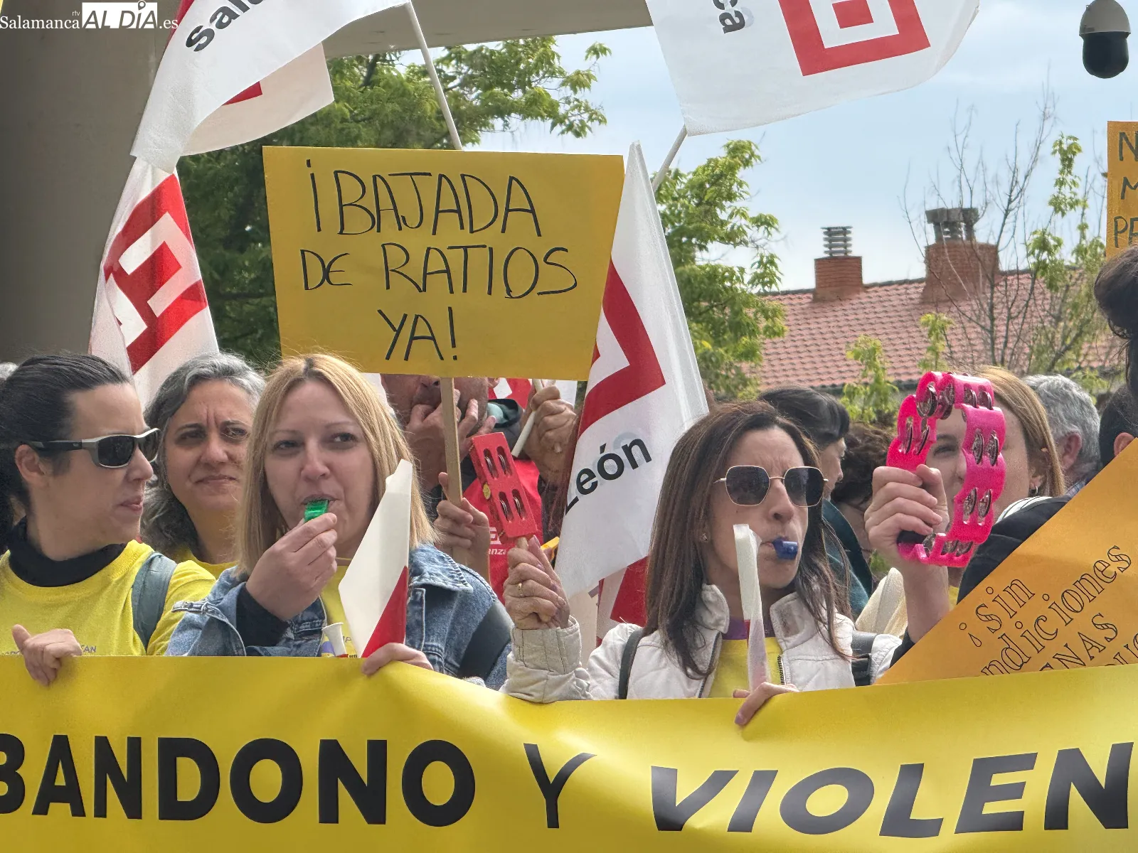 Los profesionales de Educación Infantil de 0 a 3 años reclaman en Salamanca bajar las ratios y mejoras salariales | FOTOS: V. Martins 
