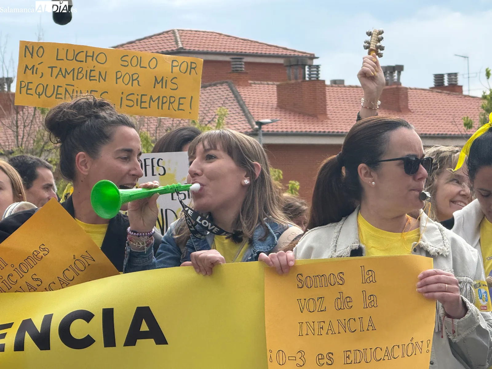 Los profesionales de Educación Infantil de 0 a 3 años reclaman en Salamanca bajar las ratios y mejoras salariales | FOTOS: V. Martins 