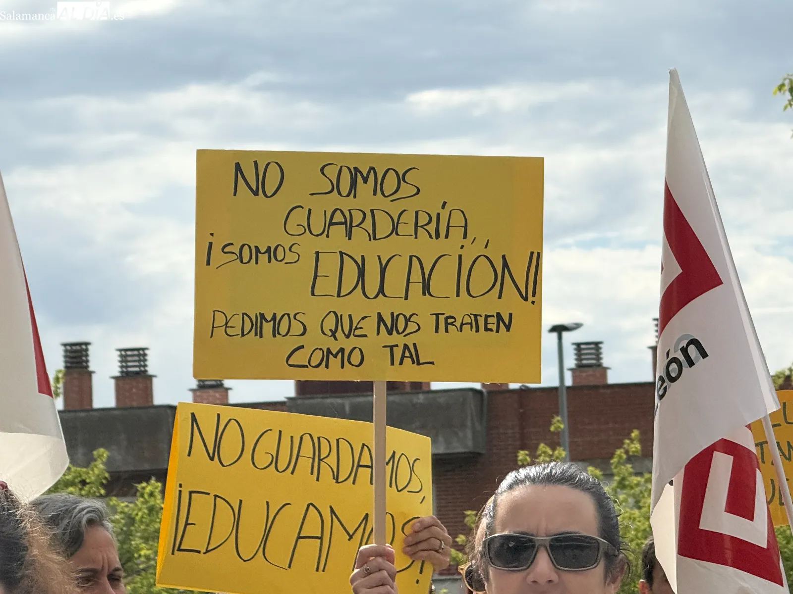 Los profesionales de Educación Infantil de 0 a 3 años reclaman en Salamanca bajar las ratios y mejoras salariales | FOTOS: V. Martins 