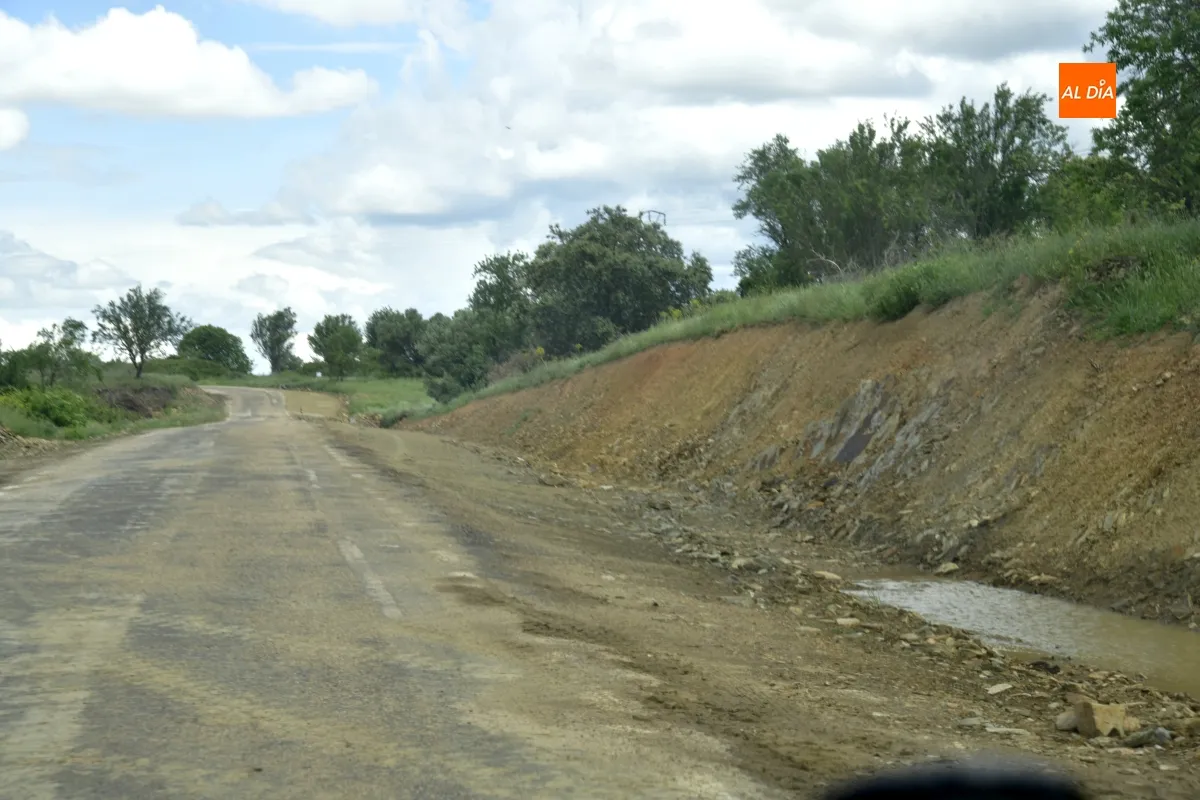 Obras carretera La Atalaya-Zamarra