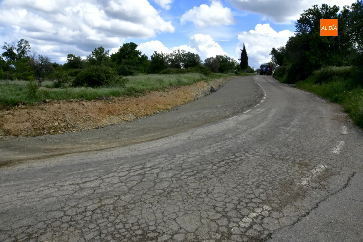 Obras carretera La Atalaya-Zamarra