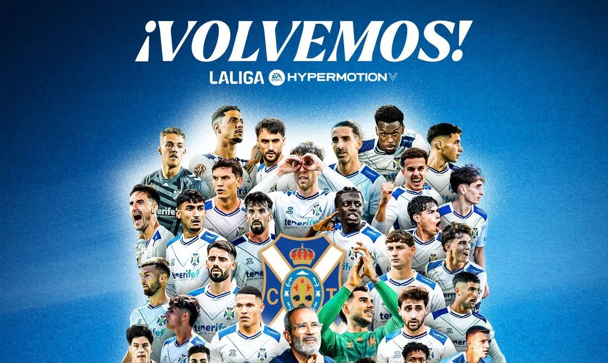 El Tenerife asciende a Segunda División y llegará sin nada en juego al Reina Sofía