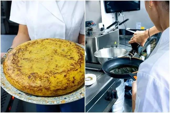 Aceite de Valladolid en la tortilla de 2.200 euros de Ibai