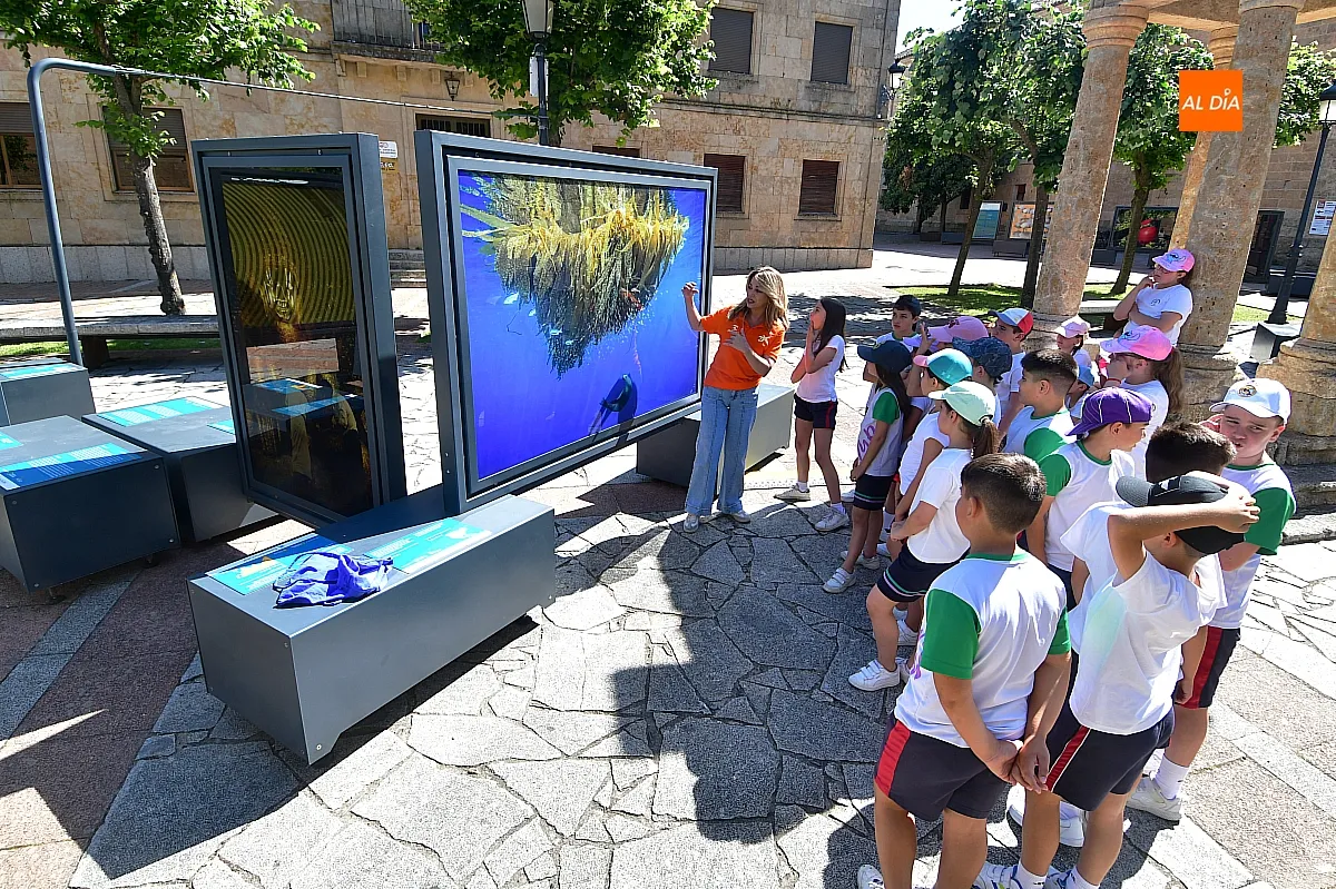 Foto 6 - Los alumnos del Colegio Misioneras de la Providencia convierten la exposici&oacute;n fotogr&aacute;fica de &ldquo;la Caixa&rdquo; en su aula al aire libre