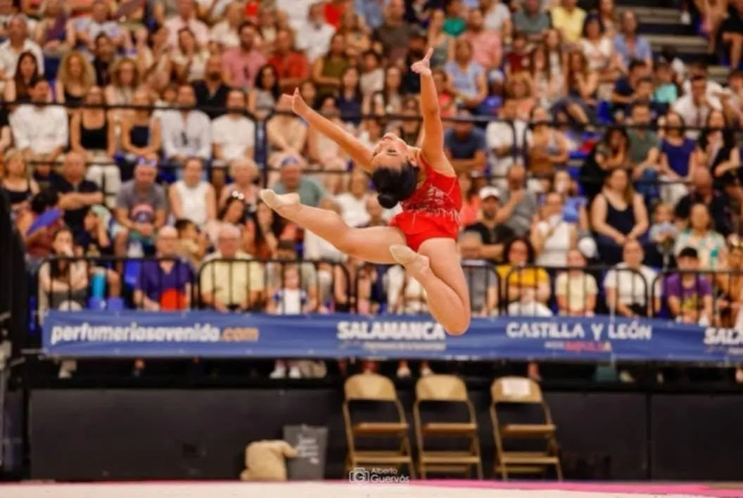 Foto 2 - Una campeona de Cantalpino: Candela Yenes, al Campeonato de Espa&ntilde;a de Gimnasia R&iacute;tmica