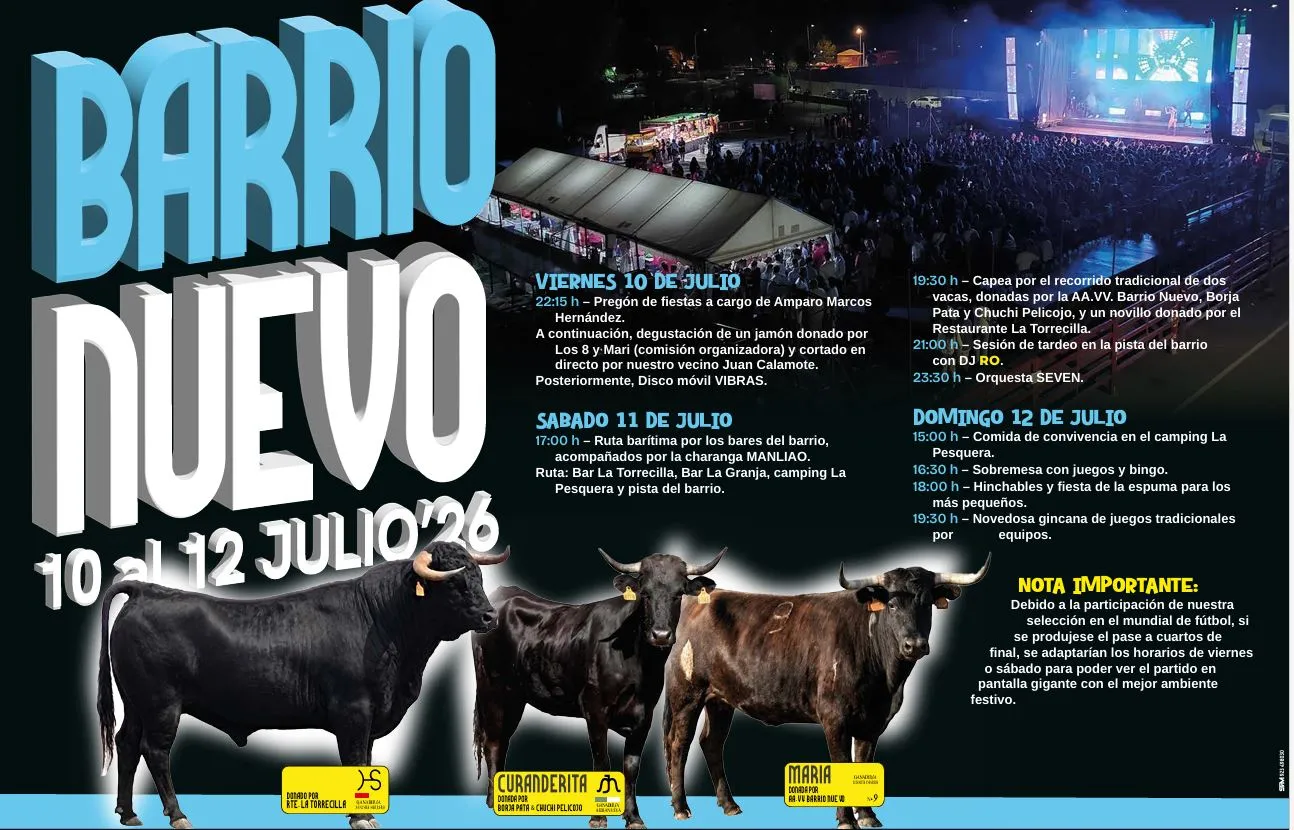 Foto 2 - El Barrio Nuevo desvela su programa y con posible pantalla grande para ver el Mundial 