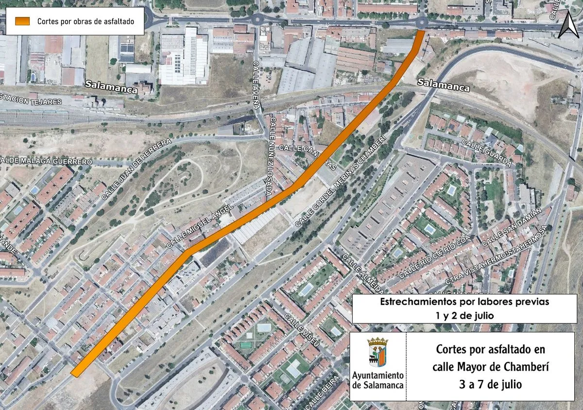 Foto 2 - Las obras de asfaltado alterar&aacute;n la circulaci&oacute;n en tres barrios de Salamanca desde este lunes