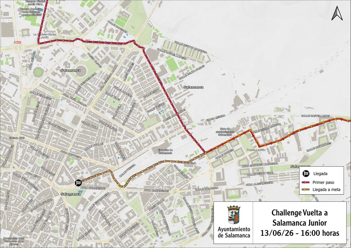 Los cortes de tráfico que afectan a Salamanca este domingo por la I Challenge Ciclista Junior